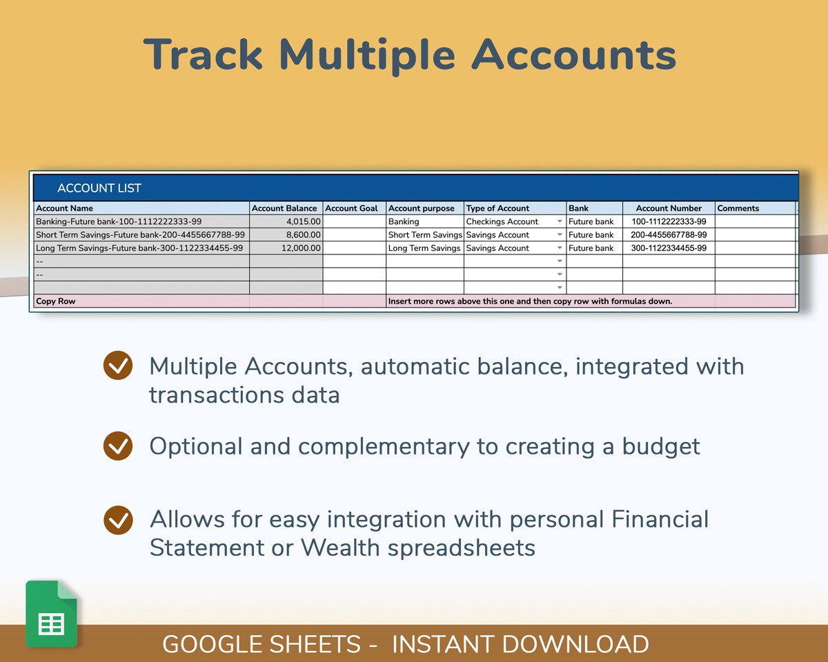 2023 Annual budget and money tracking spreadsheet - Google Sheets