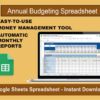 2023 Annual budget and money tracking spreadsheet - Google Sheets
