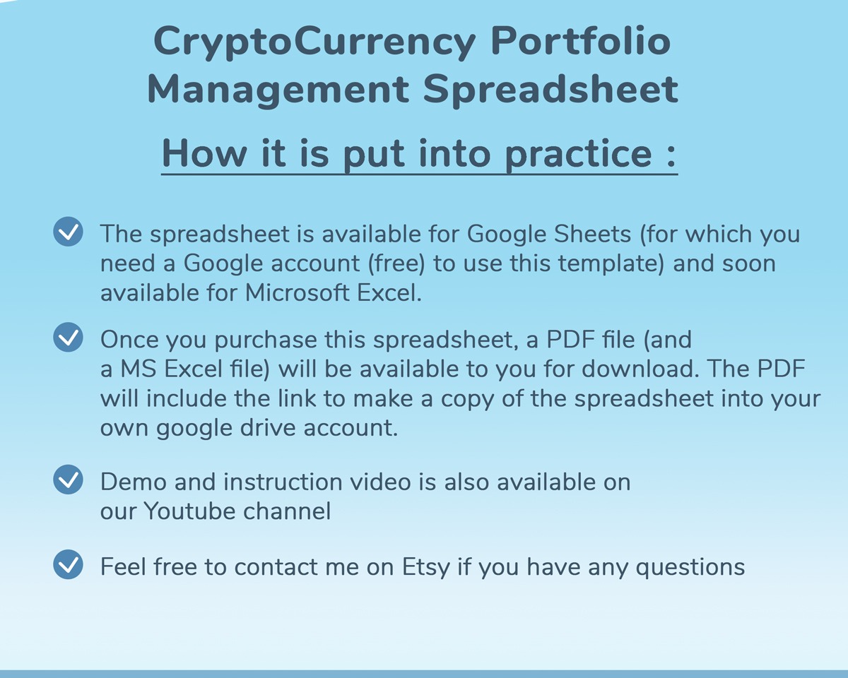 Cryptocurrency Portfolio Investment Journal (with Spreadsheet)